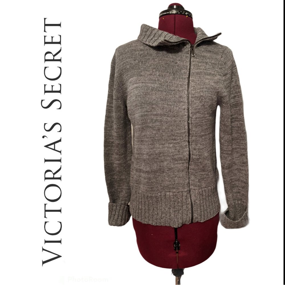 100% Cotton Victoria's Secret Zipper Sweater Size